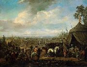 Johannes Lingelbach, Flemish Town Sieged by the Spanish Soldiers